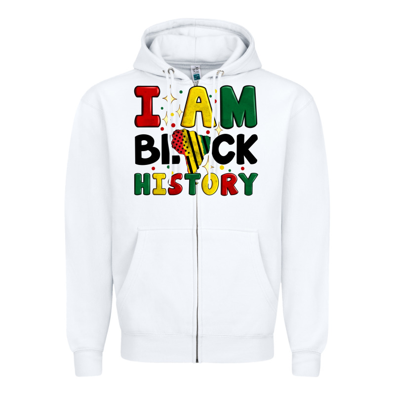 I Am Black History Zipper Hoodie by Artiststas | Teevron