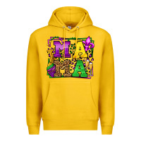 Lemon Mardi Gras leopard frame mama Mother's Day Premium Hoodie - LillyAllenDesigns