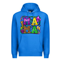 True Royal Mardi Gras leopard frame mama Mother's Day Premium Hoodie - LillyAllenDesigns