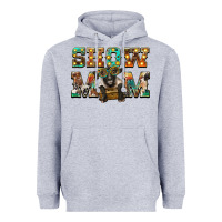 Heather Grey show mom suffolk sheep black sheep Heavyweight Hoodie - BarkalooDesign