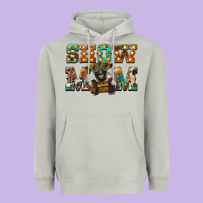 Show Mom Suffolk Sheep Black Sheep Heavyweight Hoodie Designed By Barkaloodesign