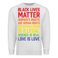 Oatmeal Heather Black Lives Matter List Premium Sweatshirt - longCreatives
