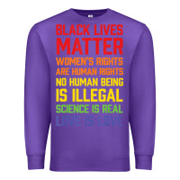 Purple Black Lives Matter List Premium Sweatshirt - longCreatives