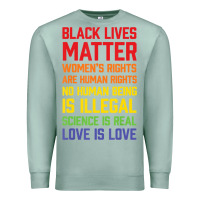 Seafoam Black Lives Matter List Premium Sweatshirt - longCreatives