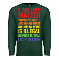 Sports Green Black Lives Matter List Premium Sweatshirt - longCreatives