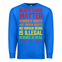 True Royal Black Lives Matter List Premium Sweatshirt - longCreatives