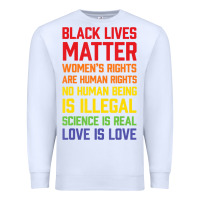 White Black Lives Matter List Premium Sweatshirt - longCreatives