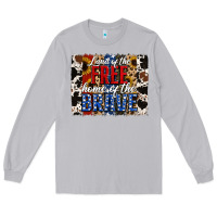 Moon Dust Land of the Free Home of the Brave Brushstroke Long Sleeve Tee - Jasminsmagicworld