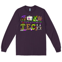 Plum mardi gras pharmacy tech Long Sleeve Tee - OliviaCreatesArt