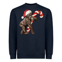Christmas Candy Cane Baby Gorilla Heavyweight Sweatshirt | Teevron