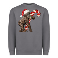 Storm Christmas Candy Cane Baby Gorilla Heavyweight Sweatshirt - LillyAllenDesigns