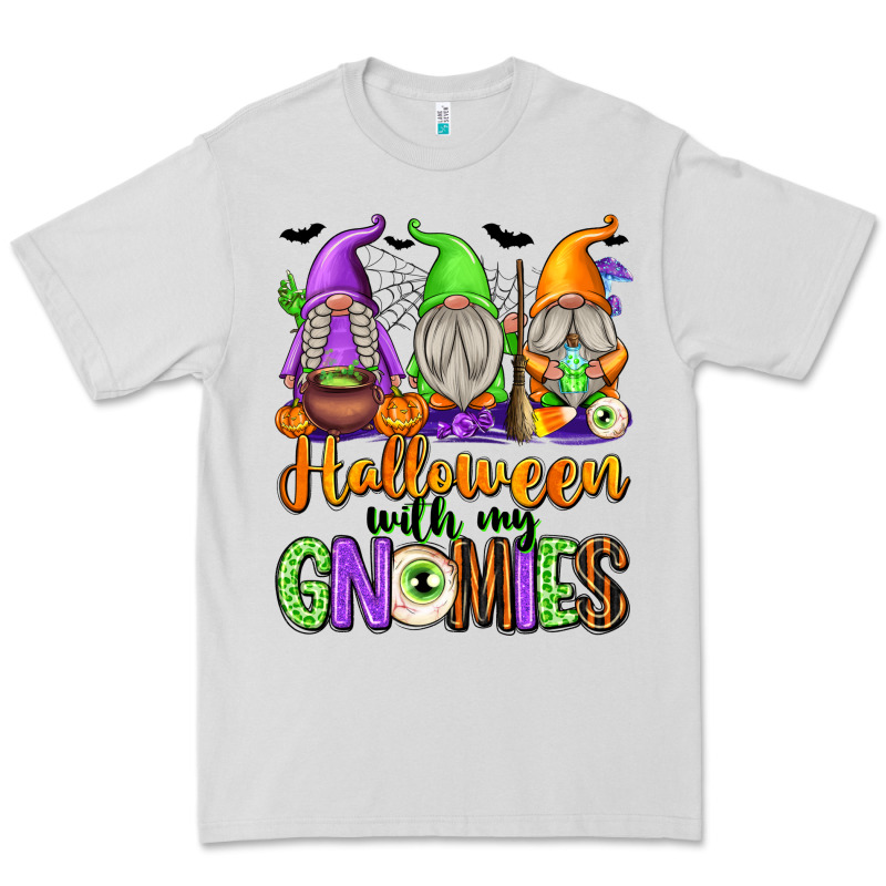 Halloween With My Gnomies Premium Tee by texasbilliewilder | Teevron