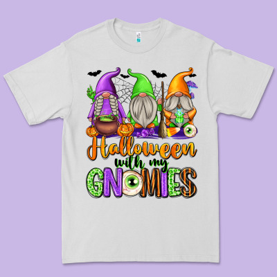 Halloween With My Gnomies Premium Tee Designed By Texasbilliewilder