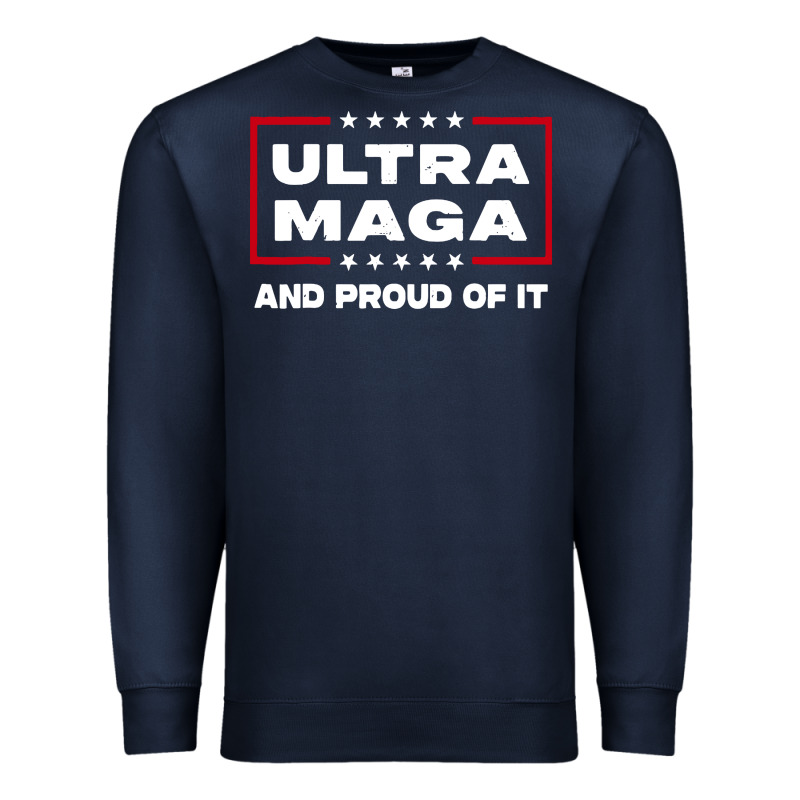 Proud Ultra Maga Premium Sweatshirt by longCreatives | Teevron