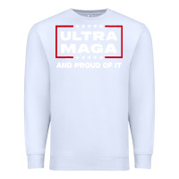 White proud ultra maga Premium Sweatshirt - longCreatives