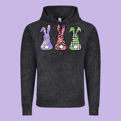 Easter Bunnies Vintage Hoodie Designed By Cowgirlartshop