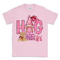 Bubblegum Pink hug me with gnome hjf Classic Tee - HowdyJamesFarm
