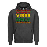 Charcoal Heather juneteenth vibes only Zipper Hoodie - Artiststas