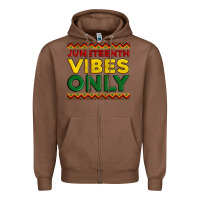 Chestnut juneteenth vibes only Zipper Hoodie - Artiststas