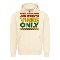Sandshell juneteenth vibes only Zipper Hoodie - Artiststas