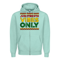 Seafoam juneteenth vibes only Zipper Hoodie - Artiststas