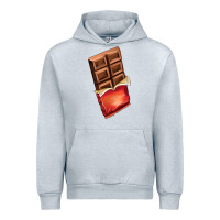 Heather Grey chocolate Urban Hoodie - AdoDesignShop