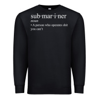 Black Submariner Definition  I Pigboat Submersible Nuclear Premium Sweatshirt - longCreatives
