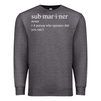Charcoal Heather Submariner Definition  I Pigboat Submersible Nuclear Premium Sweatshirt - longCreatives
