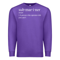 Purple Submariner Definition  I Pigboat Submersible Nuclear Premium Sweatshirt - longCreatives
