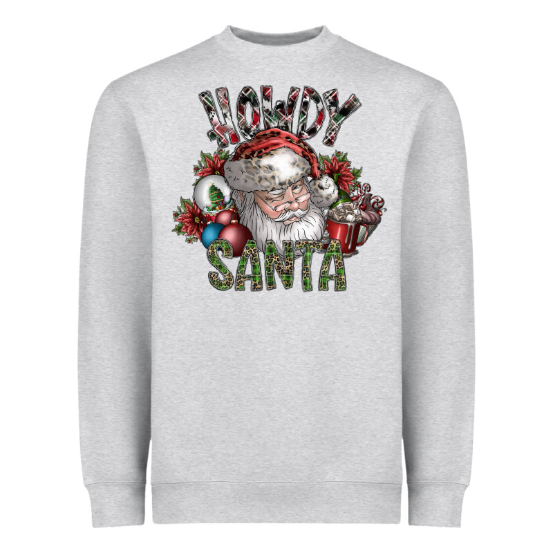 Howdy Santa Heavyweight Sweatshirt by SublimationCraftShop | Teevron