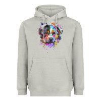 Moon Dust Splash Art Australian Shepherd   Aussie Lover Gifts Heavyweight Hoodie - longCreatives