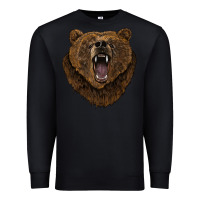 Black bear head Premium Sweatshirt - BarkalooDesign