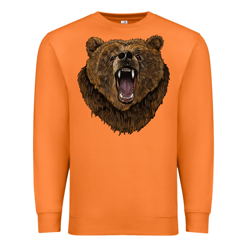 Bear Head Premium Sweatshirt by BarkalooDesign | Teevron