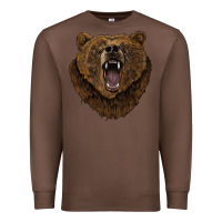 Chestnut bear head Premium Sweatshirt - BarkalooDesign