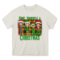 Cream Have Yourself a Very Golden Christmas Heavy Core Tee - Bettercallsaul