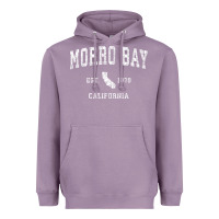 Lavender Morro Bay California CA Vintage Athletic Sports Design Heavyweight Hoodie - longCreatives