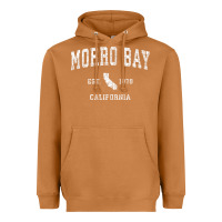 Meerkat Morro Bay California CA Vintage Athletic Sports Design Heavyweight Hoodie - longCreatives