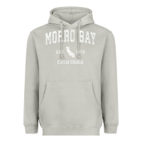 Moon Dust Morro Bay California CA Vintage Athletic Sports Design Heavyweight Hoodie - longCreatives