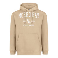 Mushroom Morro Bay California CA Vintage Athletic Sports Design Heavyweight Hoodie - longCreatives