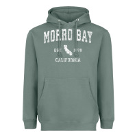 Sage Morro Bay California CA Vintage Athletic Sports Design Heavyweight Hoodie - longCreatives