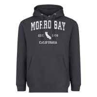 Smoke Morro Bay California CA Vintage Athletic Sports Design Heavyweight Hoodie - longCreatives
