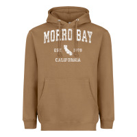 Toasted Coconut Morro Bay California CA Vintage Athletic Sports Design Heavyweight Hoodie - longCreatives