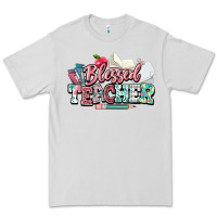 Dove Grey blessed teacher school Premium Tee - NancyCooperArtShop