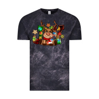 Cloud Black reindeer joy christmas Vintage Tee - CowGirlArtShop
