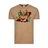 Vintage Coffee reindeer joy christmas Vintage Tee - CowGirlArtShop