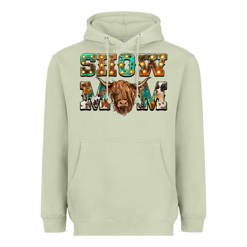 Show Mom Scottish Cattle Heavyweight Hoodie by BarkalooDesign | Teevron
