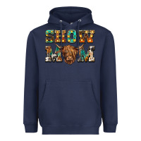 Navy show mom scottish cattle Heavyweight Hoodie - BarkalooDesign