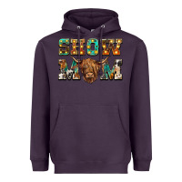 Plum show mom scottish cattle Heavyweight Hoodie - BarkalooDesign