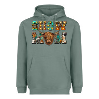 Sage show mom scottish cattle Heavyweight Hoodie - BarkalooDesign