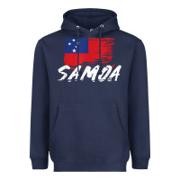 Navy samoan gifts   somoan flag t shirt Heavyweight Hoodie - longCreatives